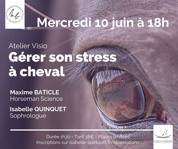 Atelier Visio Gérer son stress à cheval