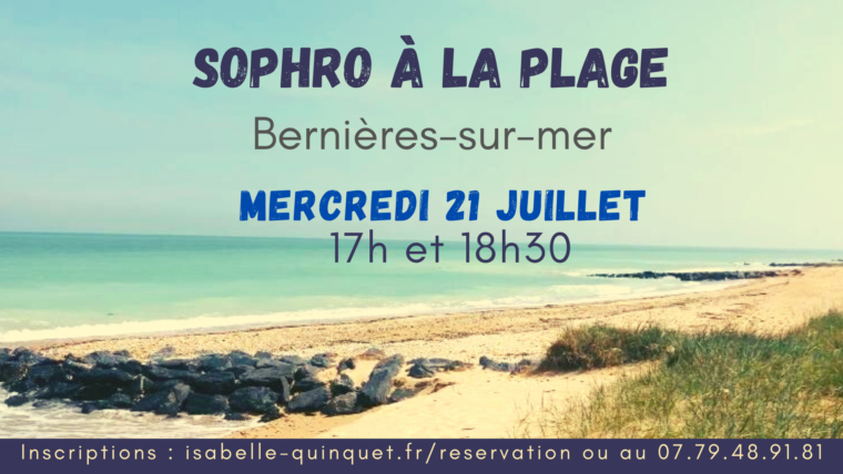 Séances de sophrologie à la plage !