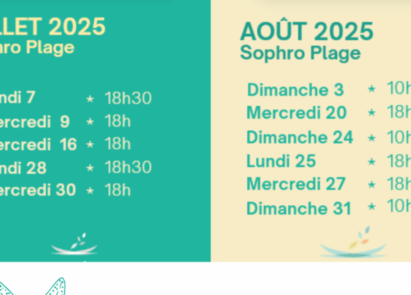 Sophro à la plage – été 2025 à Bernières-sur-Mer