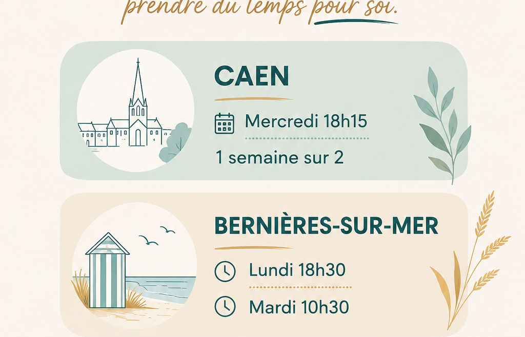 Les séances collectives de sophrologie reprennent à Caen et Bernières-sur-Mer
